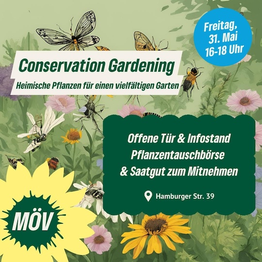 Infotisch zum Conservation Gardening am 31.5.