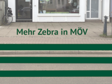 Grüne Zebrastreifen